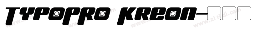 TypoPRO Kreon字体转换
